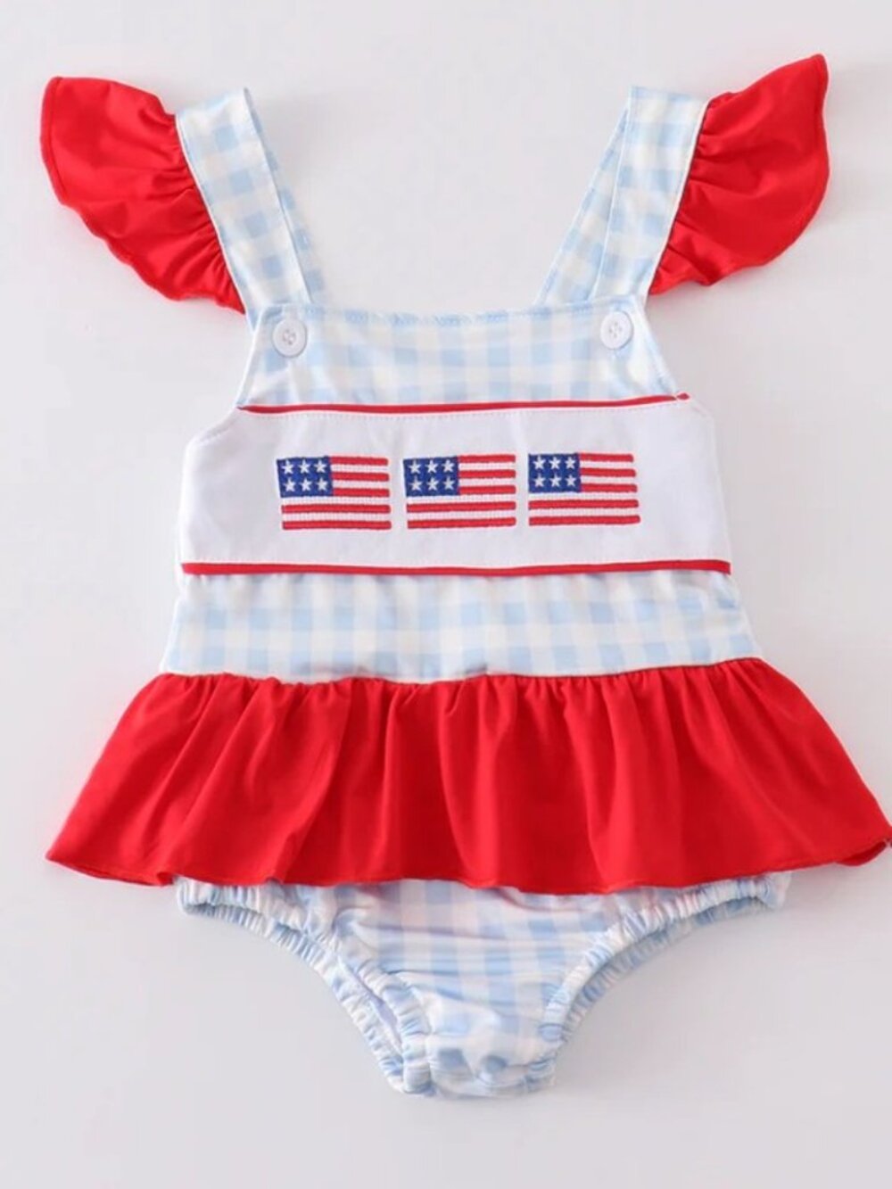 Patriotic embroidered swimsuit - new